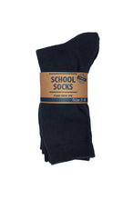 Load image into Gallery viewer, KIDS SCHOOLWEAR COTTON CREW SOCK - 3PK
