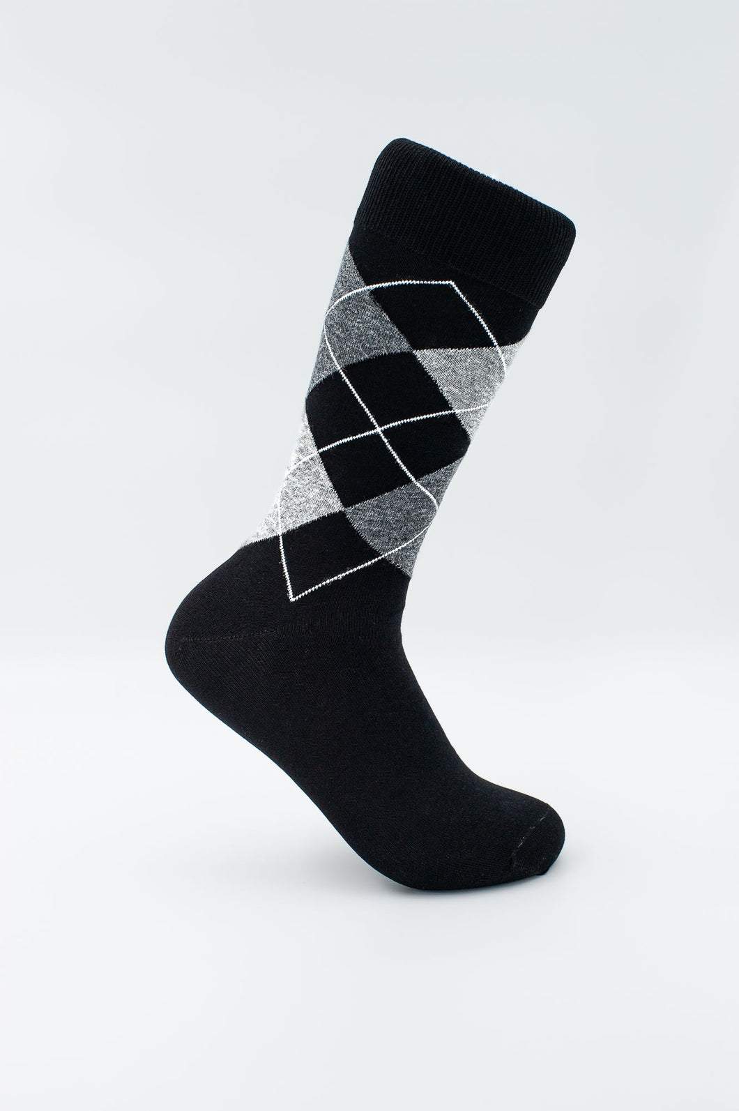 200N MERCERISED COTTON BUSINESS SOCK - ARGYLE